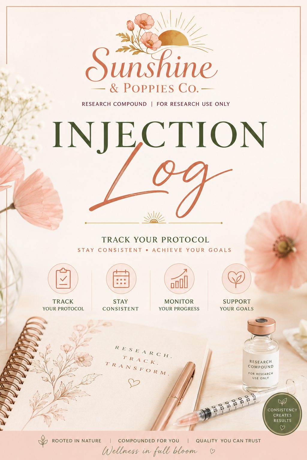Injection Site Rotation Guide & Log
